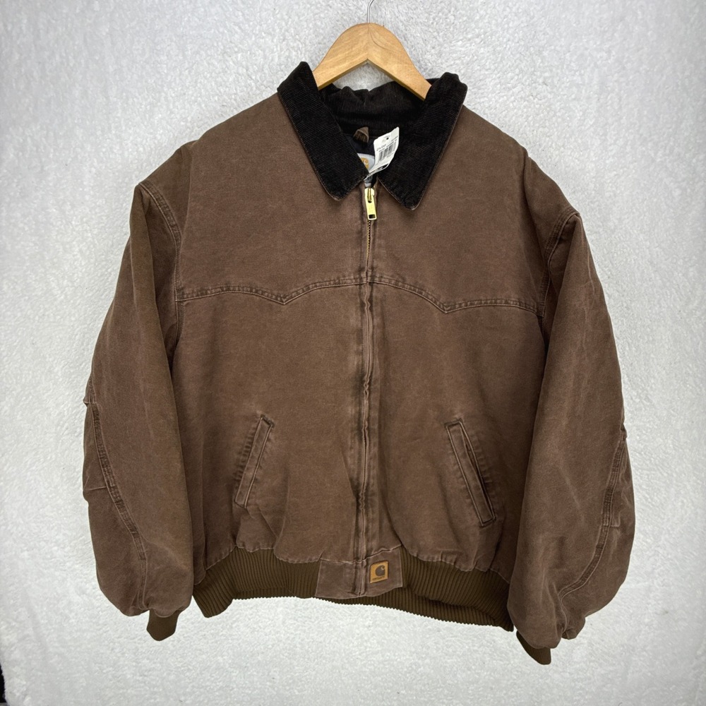 Carhartt Santa Fe Jacket Quilt Lined‎ Mens 4XL J14 CHT Chestnut NWT NOS